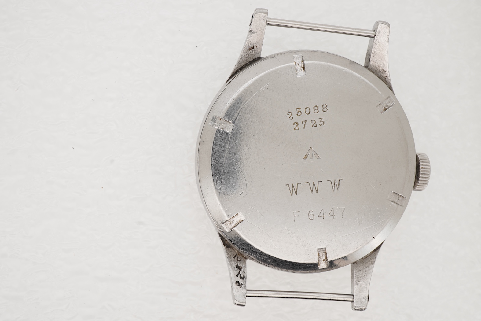 A gentleman's stainless steel Longines 'Dirty Dozen' British Military manual wind wrist watch, circa 1945